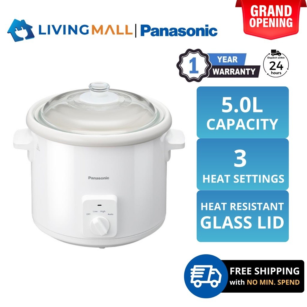 [FREE DELIVERY] PANASONIC NF-N51A (5.0L) SLOW COOKER NF-N51AWSK CERAMIC POT 慢炖锅