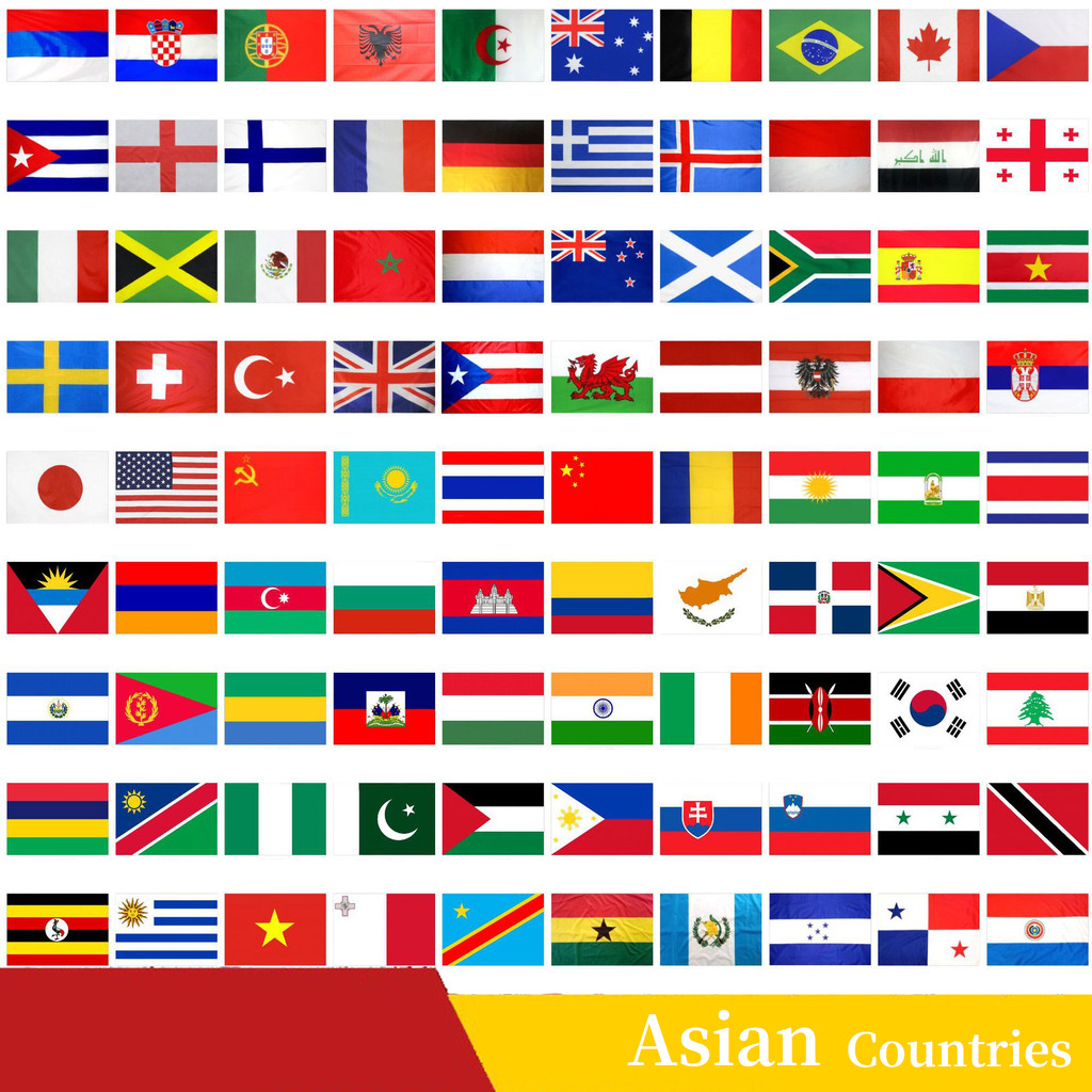 Asian Countries Flags Small HandHeld Flag All Asian Country Small Asia Flag Thailand,Laos,Japan,Pakistan,India,Kazakhstan,Iran,Turkey World Decorations