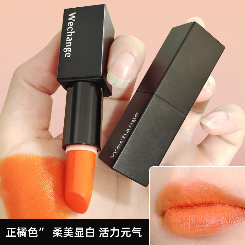 Orange Soft Mist Moisture Lipstick Classical Beauty Vintage Ancient Palace Velvet Lipstick Matte Maple Jam Black Tea Orange Lipstick