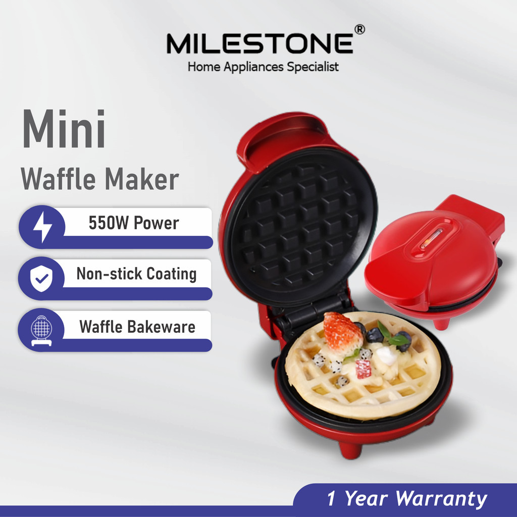 Milestone Electric Mini Waffles Maker Bubble Egg Cake Oven Breakfast Waffle Machine EL-3015B