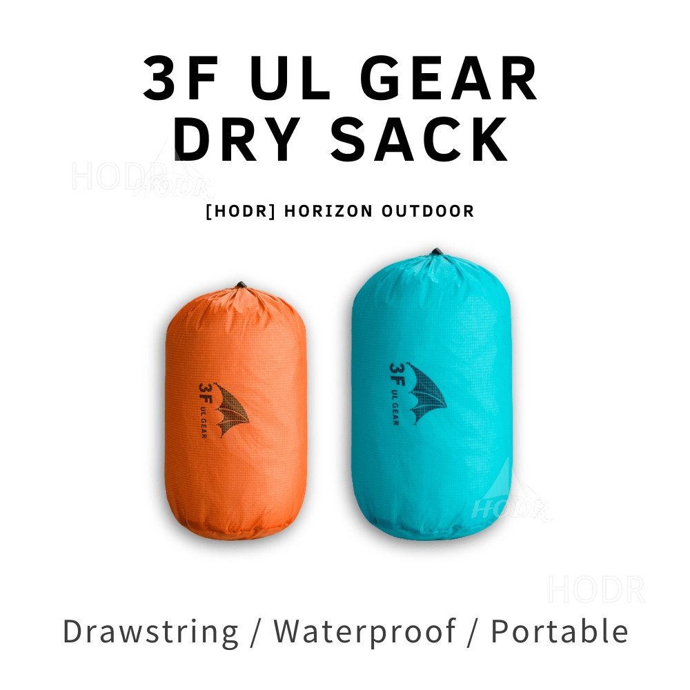 [LODR] 3F UL GEAR Dry Sack Storage Bag Dry Bag 15d/210t Stuff Sacks Ultral-Light Drawstring Storage Bag Outdoor Waterproof Camping Gear Clothing