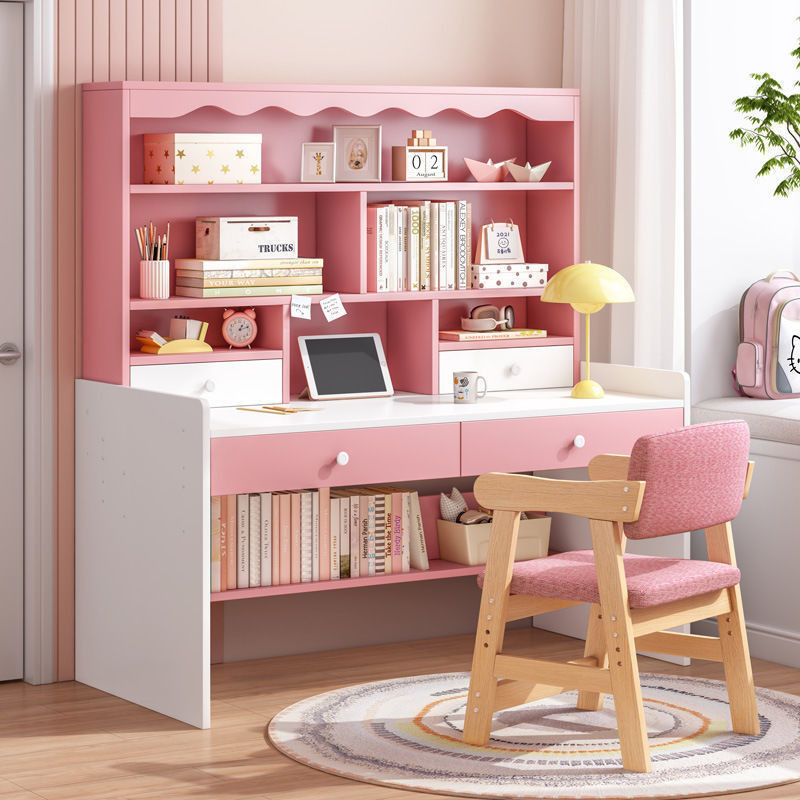 hanw  Computer Sales} hanw Home {Sg Desktop Large Bookshelf Combination Bedroom Office Writing Desk Study Table with Drawer {Sg Sales}   anwg