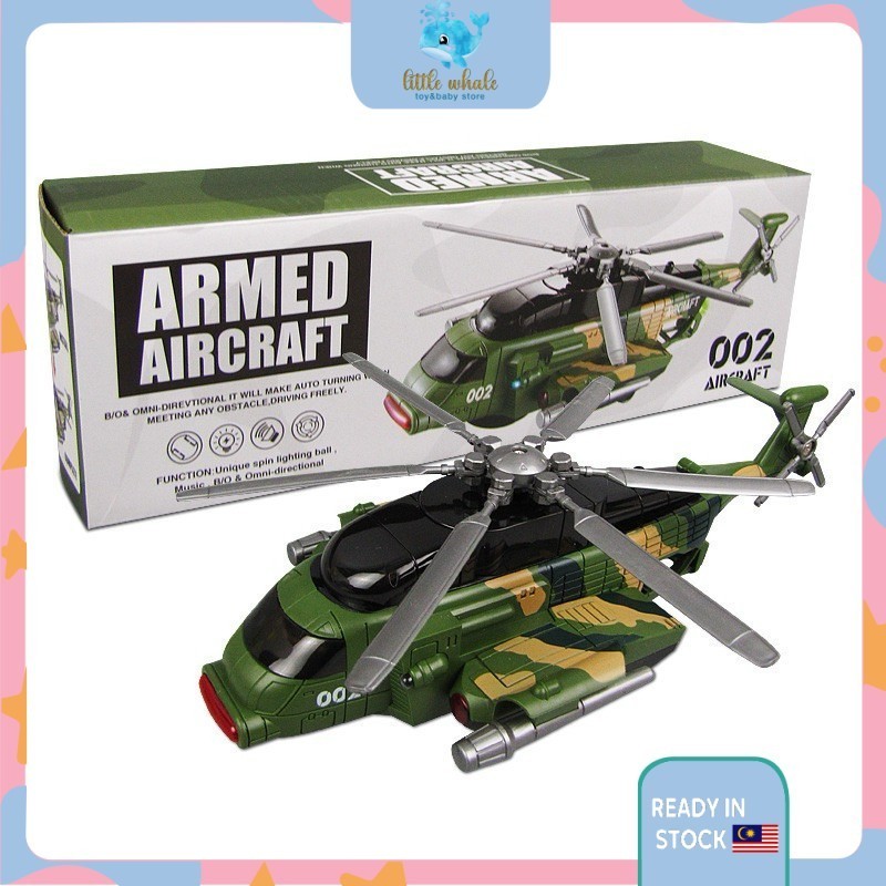 Children Simulation Fighter Aircraft Sound Light Music Model Electric Toy Baby Boy Helicopter Tank