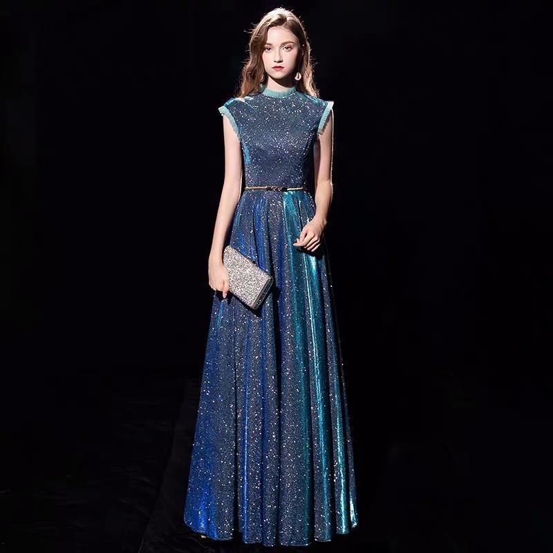 dinner gown plus size baju pengantin raya perempuan rok panjang pakaian jamuan Banquet evening dresses, women's aura, queens, noble and elegant, long, high-end, thin, hosts, dresse