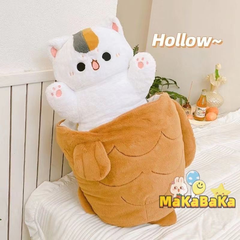 [Genuine Ready Stock] Tik Tok Hot-Selling Taiyaki Doll Cat Plush Toy Pillow Transformation Tool ins Creative Birthday Valentine's Day Gift鲷鱼烧猫咪 毛绒玩偶 玩具 抱枕 毛绒玩偶变身具猫咪公仔 鲷鱼烧娃娃