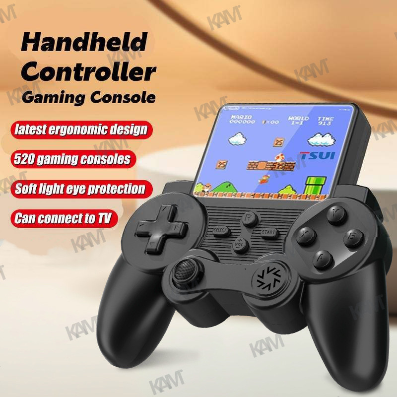 Kam Portable Handheld Game Console 520 Fun Games Retro Game Console HD Gameboy Large Screen Video Game Console Can Connect to TV for 2 Players