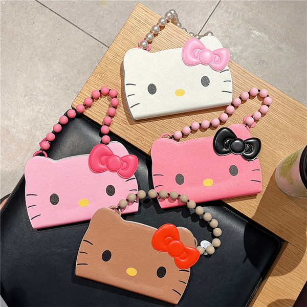 labubu phone case labubu casing labubu case labubu手机壳 Cartoon Cartoon Handbag Bag Bow KT Cat iPhone14/13 Suitable for Apple 15PROMAX Phone Case Shock-resistant