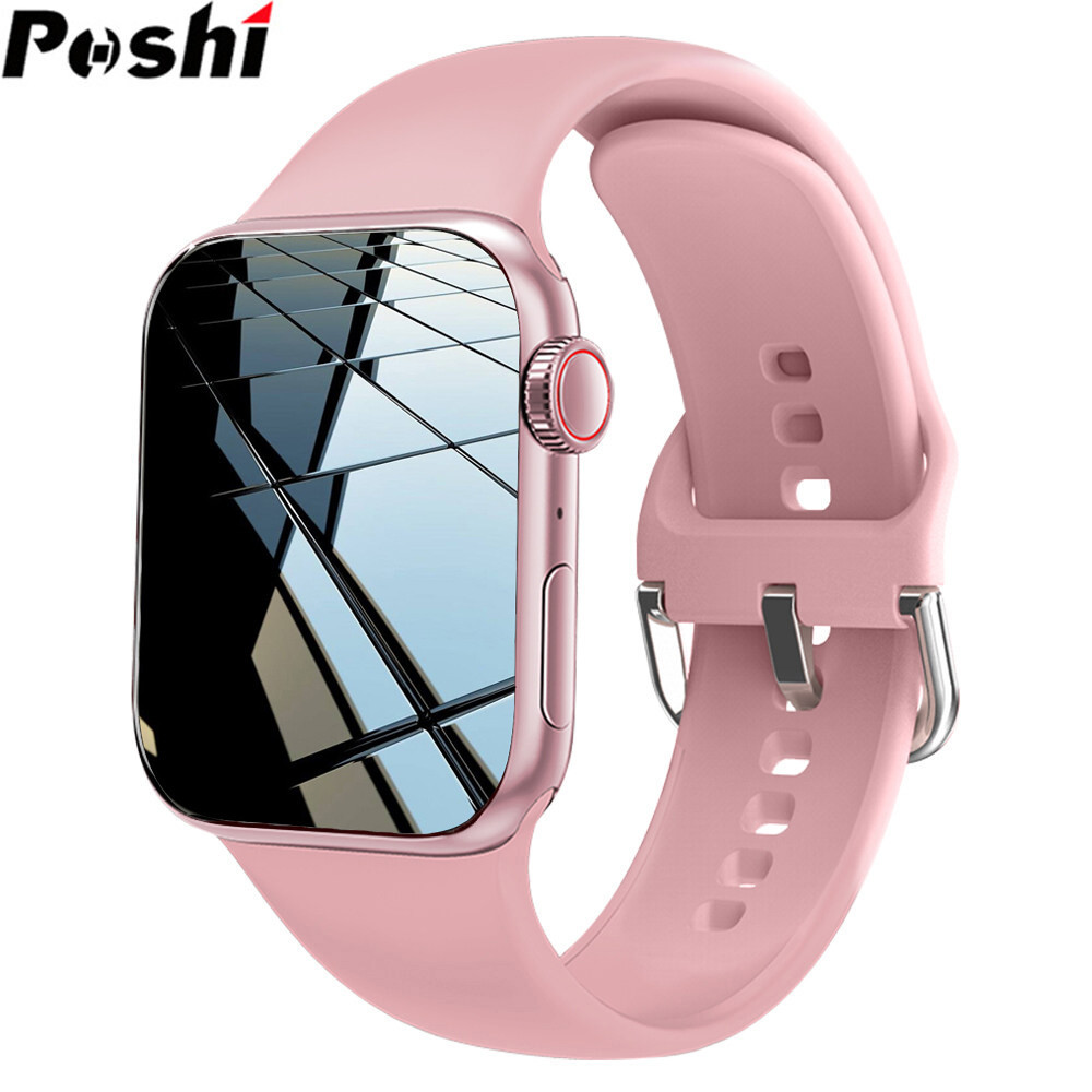 POSHI Smart Watch for Women Waterproof Full Touch Screen Bluetooth Call Smartwatch Digital Fashion Smart Sport Watches For Android Ios Jam Tangan Lelaki