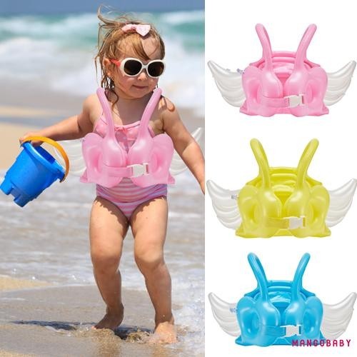 MANGO-Toddler Kid Swim Vest Safety Swim Life Jacket Float Vest with Angel Wings for Pool Lake Water Park