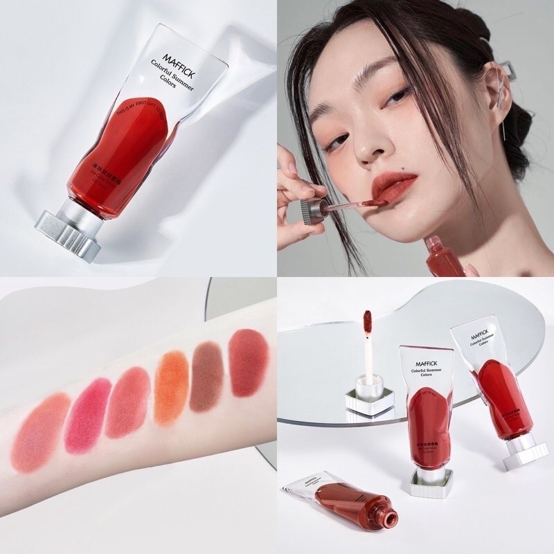 L-22 MAFFICK Lipstick Velvet Matte Texture Meat Coated With Moisturizing Lips Waterproof Long-Lasting All Day Long.