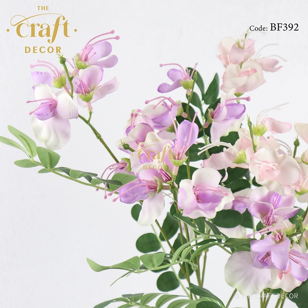 The Craft Decor Sweet Pea Spray | Bunga Hiasan | Floral Home Wedding Decoration | Flower Bouquet Arrangement