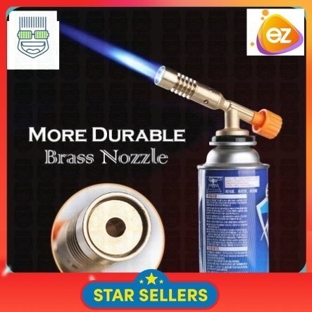 Brass Nozzle Butane Gas Torch Burner 2508 Fire Maker Flame Gun KEPALA GAS BOTOL KEPALA BOTOL GAS