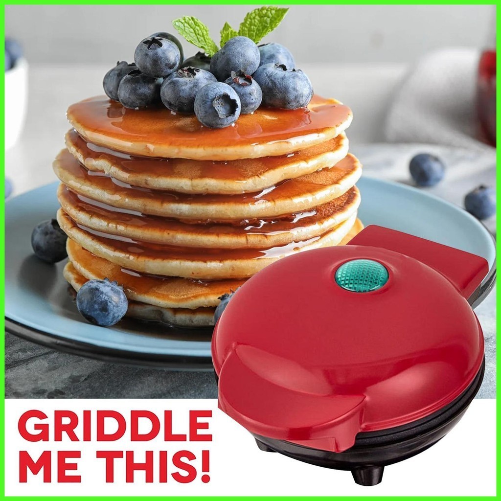 Mini Pancakes Maker Multifunctional Non-stick Round Waffle & Crepe Makers Breakfast making kitchenware