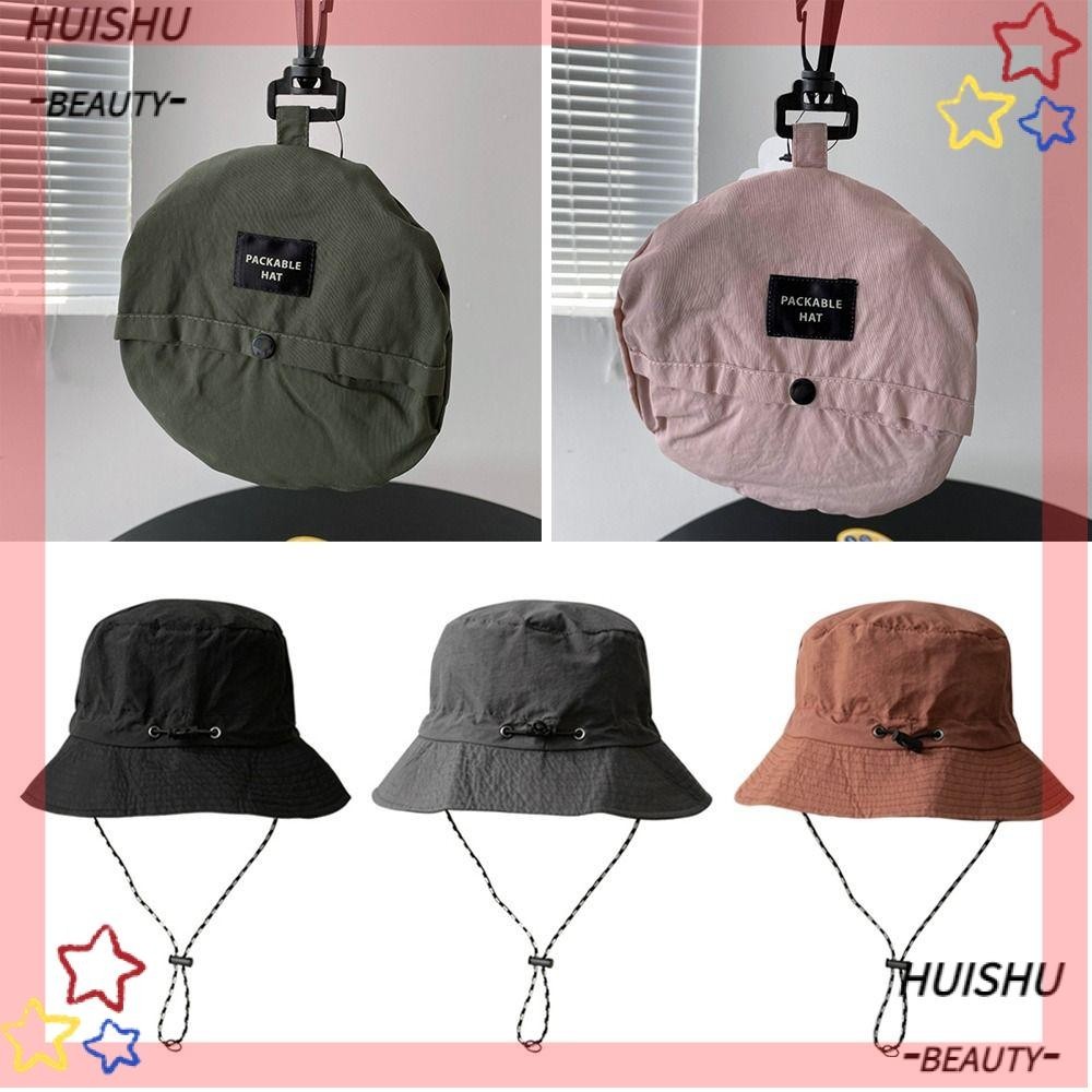 HUISHU Bucket Hat Camping Hiking Mountaineering Waterproof Sun Protection Quick-drying Sun Hat