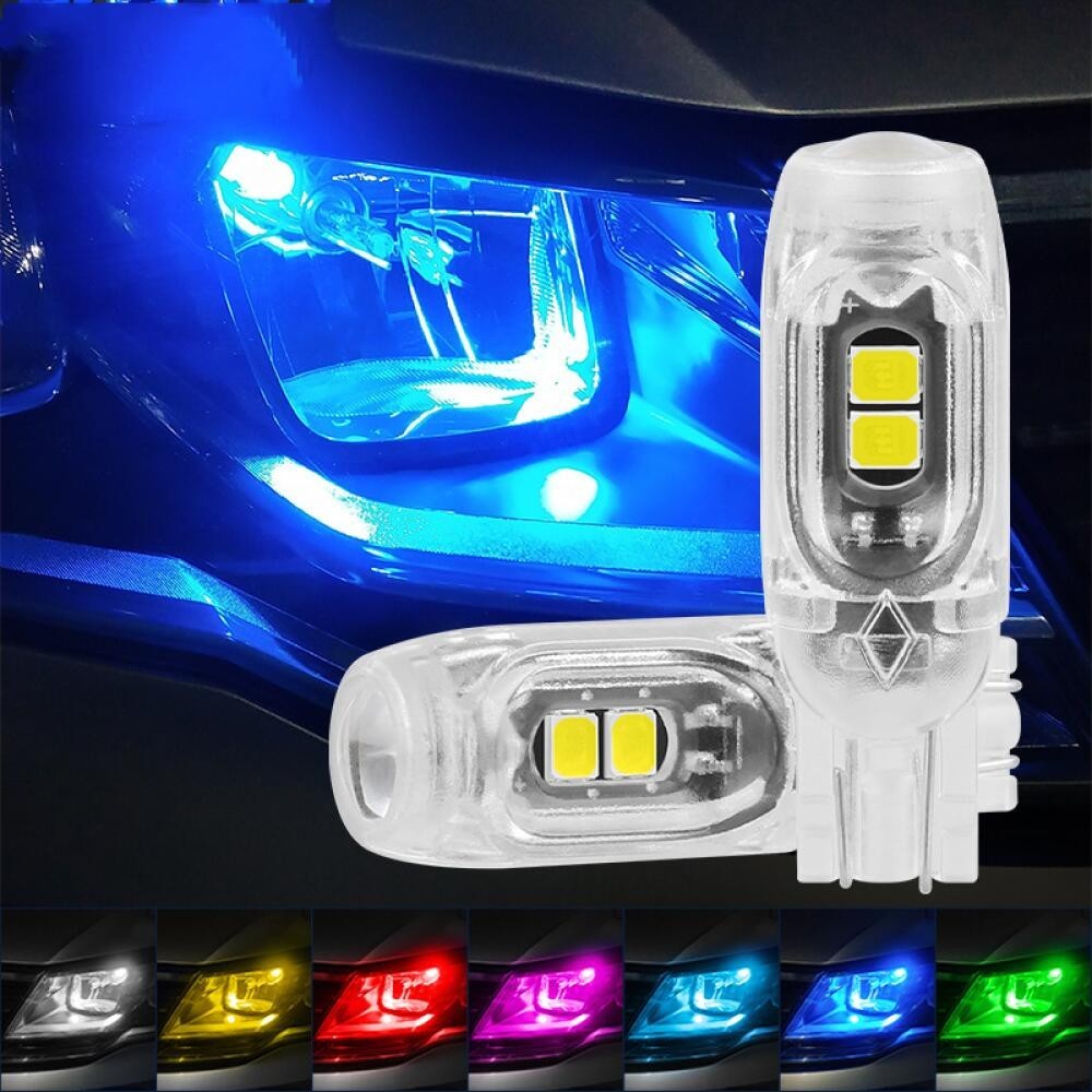 1PC T10 Led Bulb Strobe LED W5W LED Flash LED 194 168 Super Bright Led Parking Bulb Auto Motorcycle Wedge Clearance Lamp Door Lights ABS