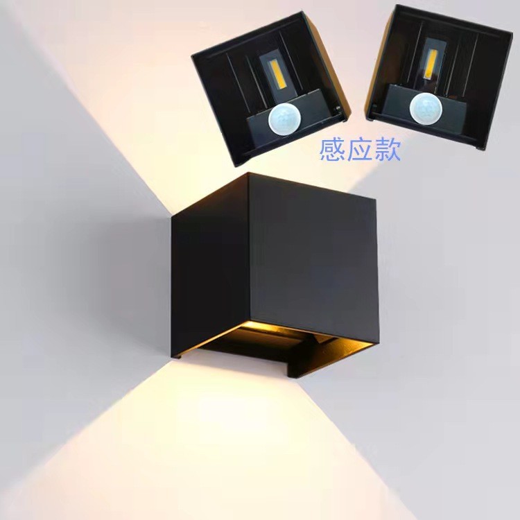 Lampu Dinding Merentas Sempadan 6W Lampu Dinding Sensor Pintar Lampu Dinding Taman Kreatif Lampu Balkoni Koridor Lampu Dinding Sensor Badan Manusia
