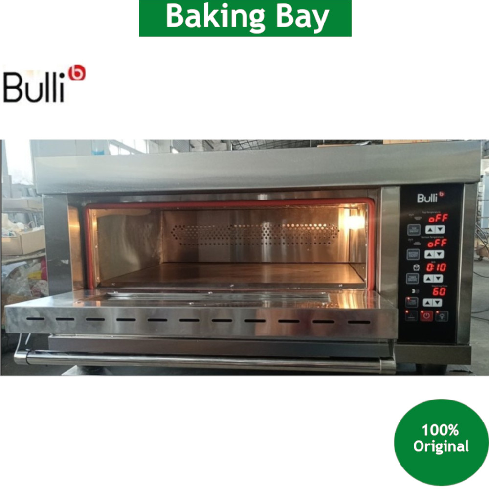 BULLI Electric Oven with Steam Injection & Pizza Stone DSL-1B (600x400mm/4000w) Digital Deck 1 Layer 1 Tray Sourdough