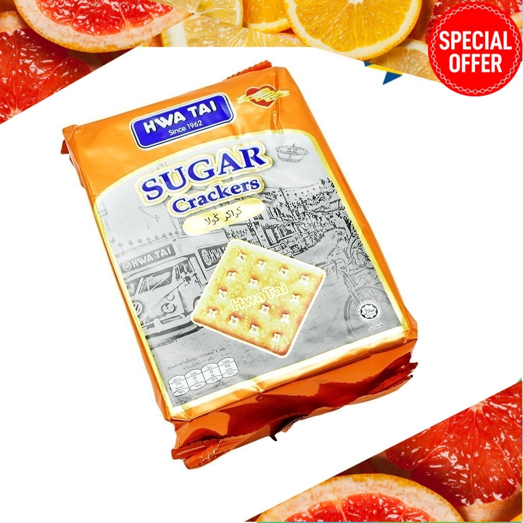 Hwa Tai Sugar Crackers, Biskut Bergula, Biskut Jagung Gula (165g