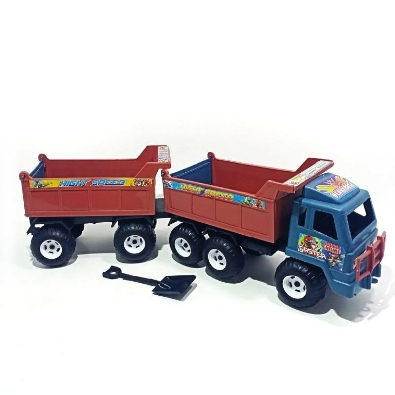 TSG Sliding Sand Truck Toy 777 / 47Cm Long Trailer Truck Toy with Open and Close Tub SNI CHEAP