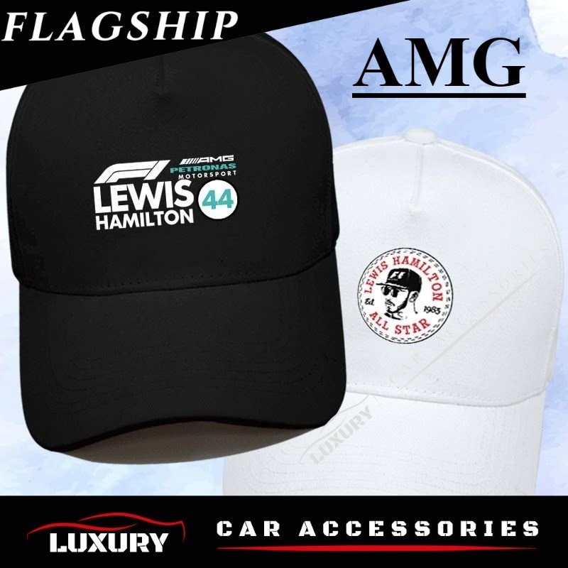 Mercedes Benz AMG Petronas F1 Team Racing Sun Hat No. 44 Lewis Hamilton Baseball Golf Cap Gold Club Cap Hat GLC GLE GLA