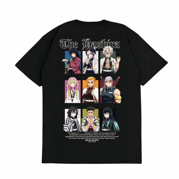 T Shirt Gambar Manga Anime DEMON SLAYER HASHIRA Kimetsu No Yaiba Tshirt S-5XL UNISEX JAPANESS HOT TREND T SHIRT