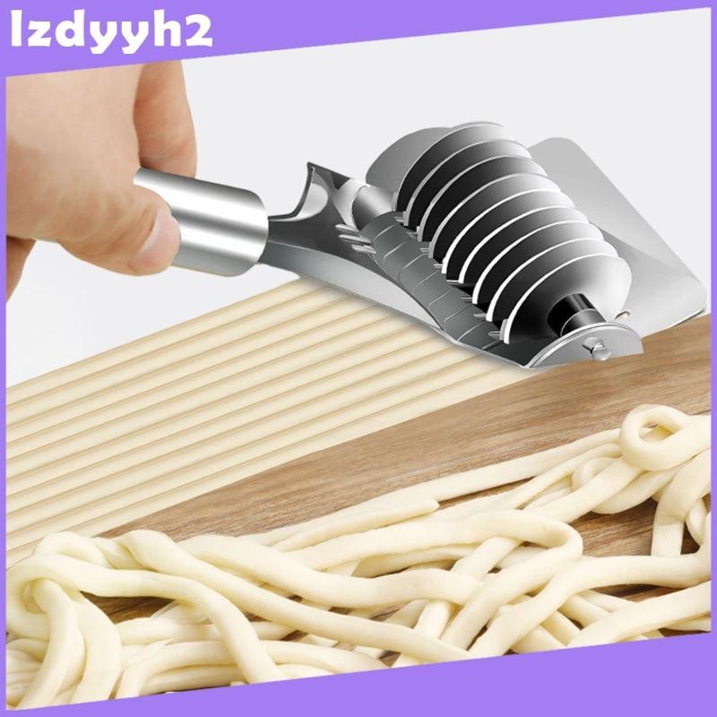 [LzdyyhacMY] Noodle Cutter Manual Kitchen Gadgets Non Slip Pastry Docker Cookie Noodle Lattice Roller Pasta Spaghetti Maker Cooking Tools