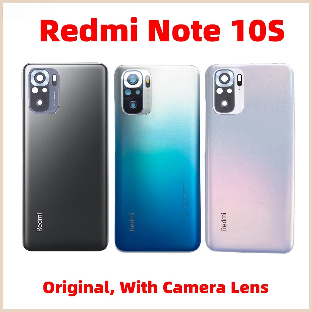 Original New For Xiaomi Redmi Note 10s 10 S New Back Cover Housing Door Rear Chassis Battery Case Lid Smartphone Parts