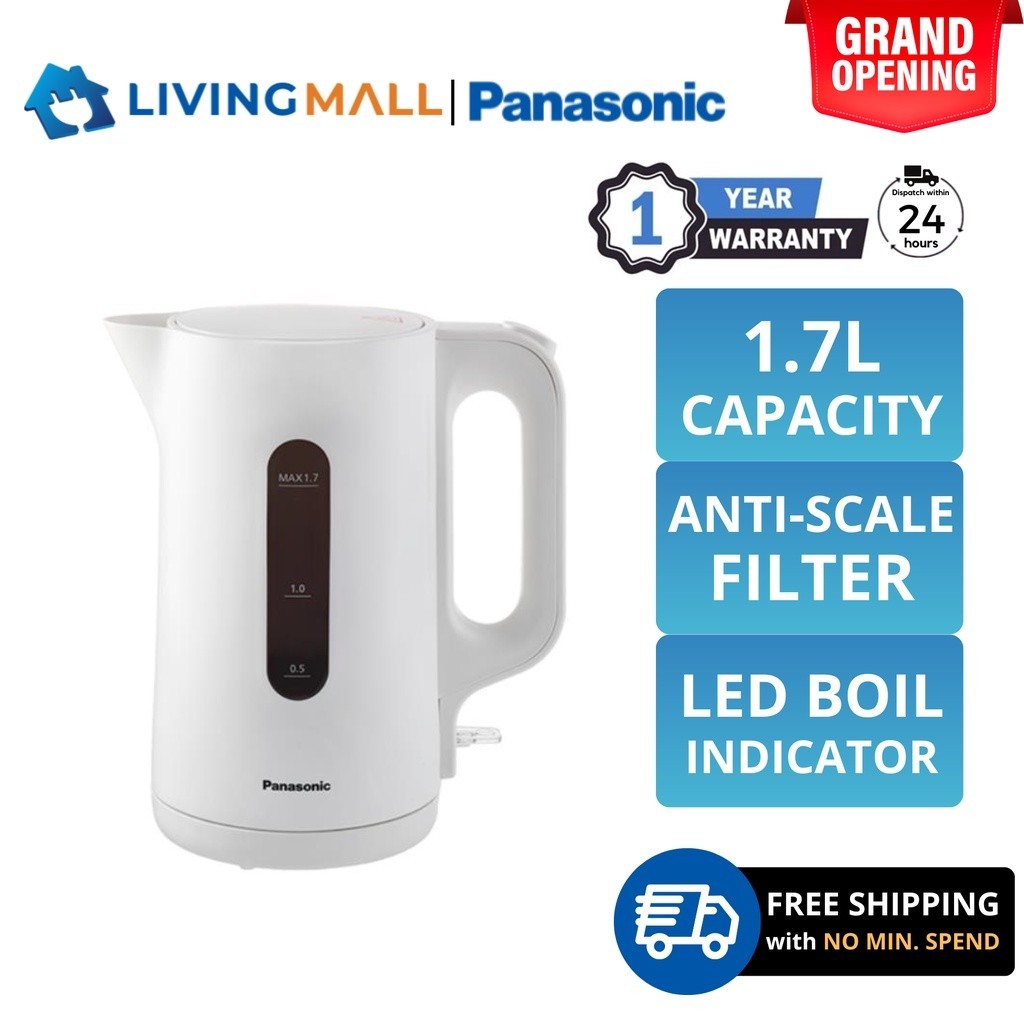 [𝐅𝐑𝐄𝐄 𝐃𝐄𝐋𝐈𝐕𝐄𝐑𝐘] PANASONIC NC-K101 (1.7L) ELECTRIC KETTLE NC-K101WSK Anti-Scale LED Indicator Filter Cerek Elektrik