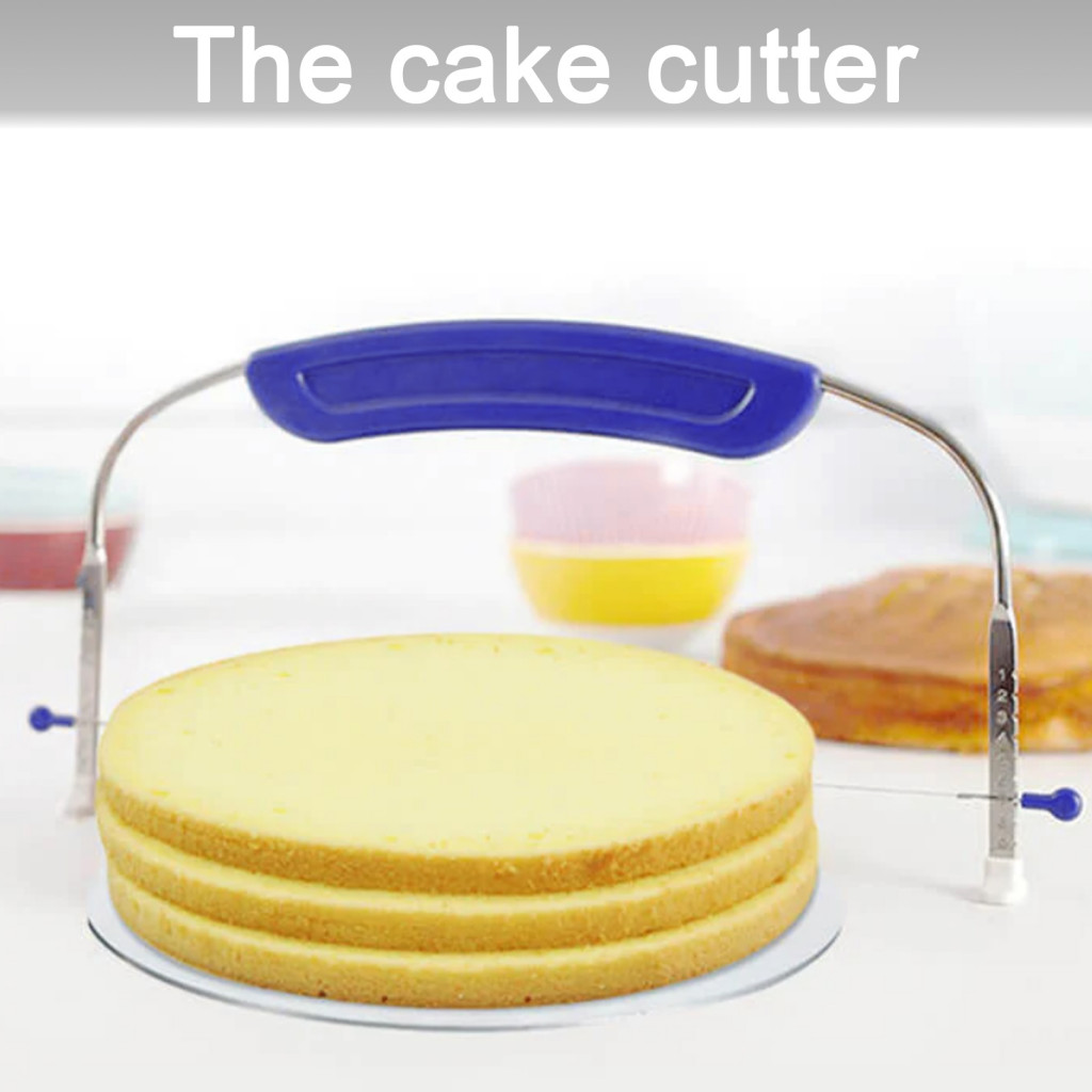 huangyan|  Bread Slicer Adjustable Cake Leveler Large Stainless Steel Cake Cutter with Adjustable Blade Baking Tool for Layered Cakes Kitchen Slicer for Perfect Slices