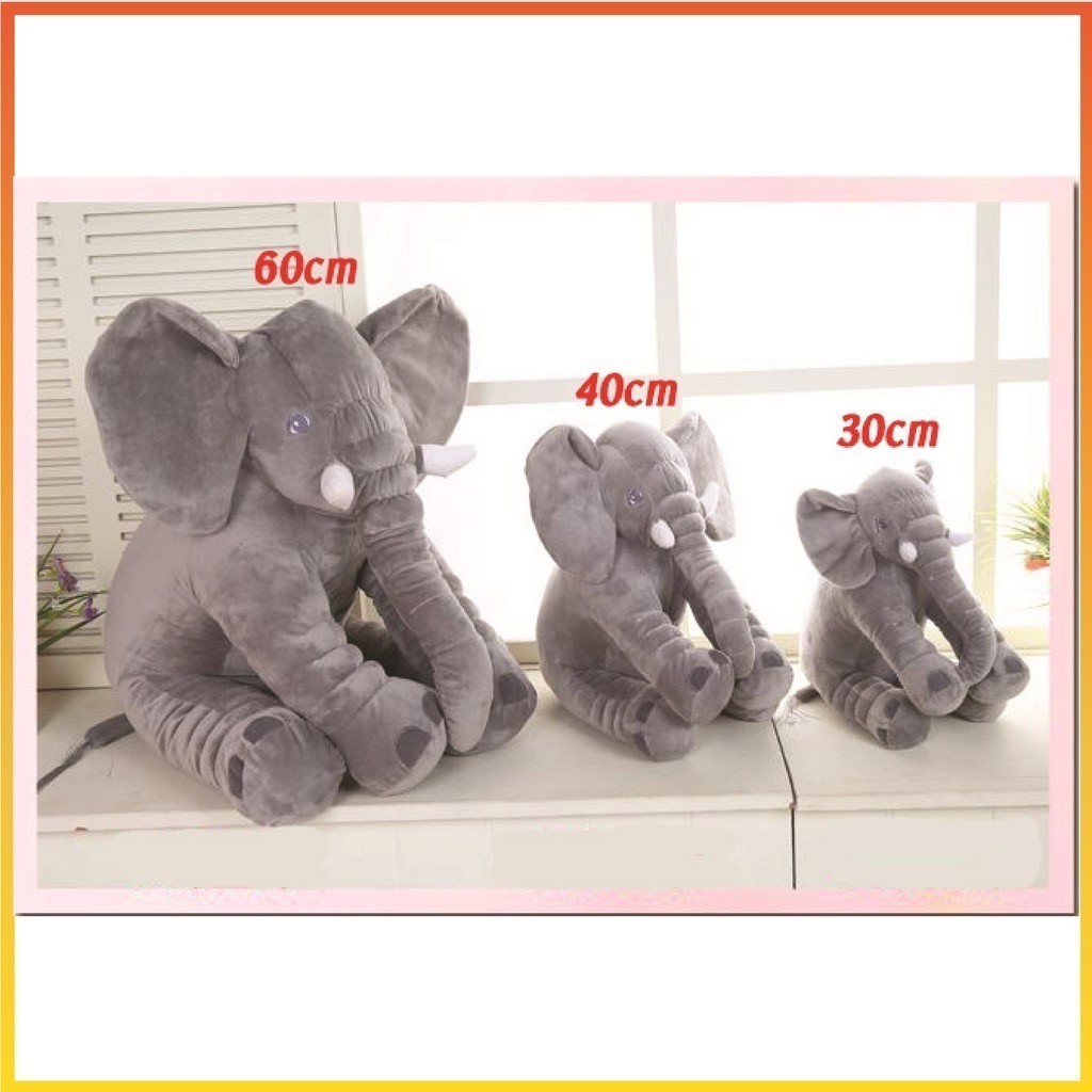 Mainan Patung Gajah Elephant Plush Toys Soft Toys / Elephant Doll Big Size 30cm/40cm/60cm