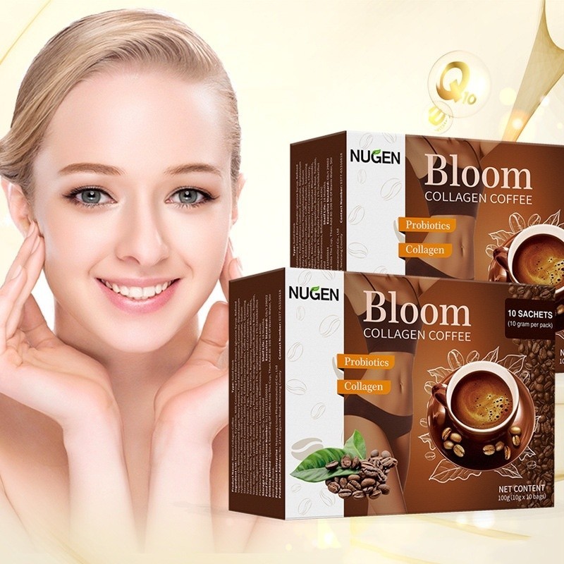 Multi Purpose Nugen Bloom Collagencoffee 100% Organic Coffee Collagen Glutathione Supplements Weight Loss Pure Powder