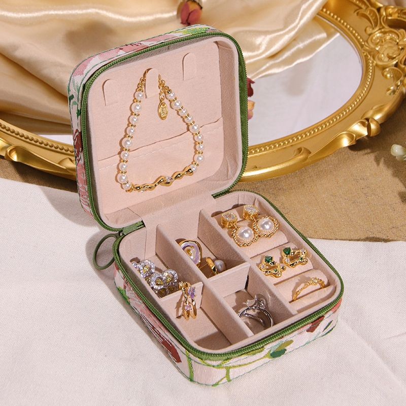 [Praise Rate Super 99%] New Chinese jewelry Storage Box High-End Exquisite Necklace Earrings Gold jewelry Hand Earrings jewelry Box Large Capacity [Positive review rate over 99%] New jewelry style jewelry collection20250221