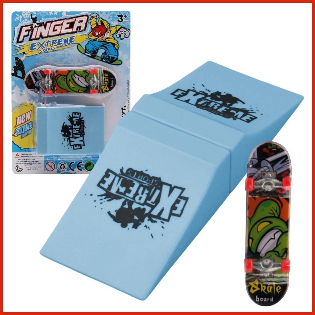 Mini Finger Skateboard Ramp Set Fingers Skate Park Kit Interactive Freestyle Skate Game Fingerboards Training shinmy