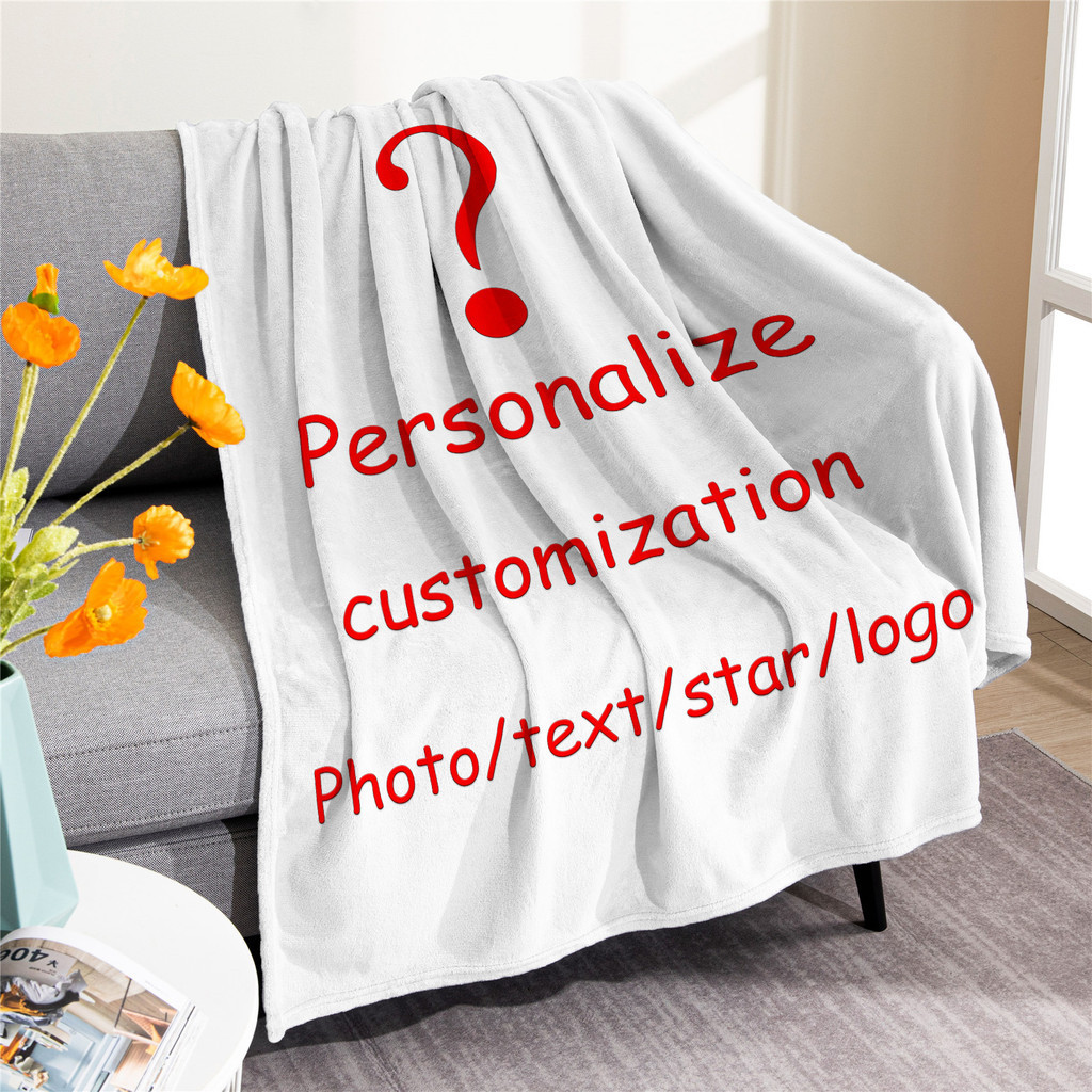 Personalized picture custom-made blanket single-sided printed flannel blanket, a special gift for children, family, and friends