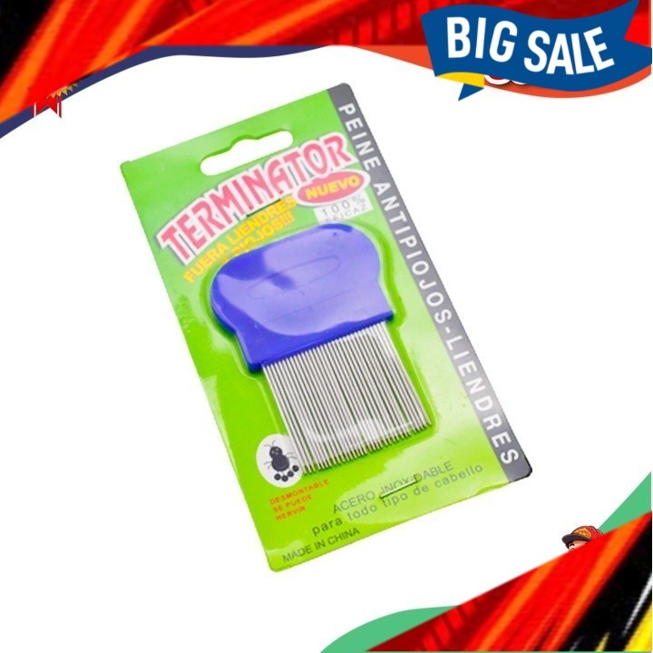 Sikit Kutu Besi, Sikit Rambut Buang Kutu, Lice Comb (Length: 8cm)