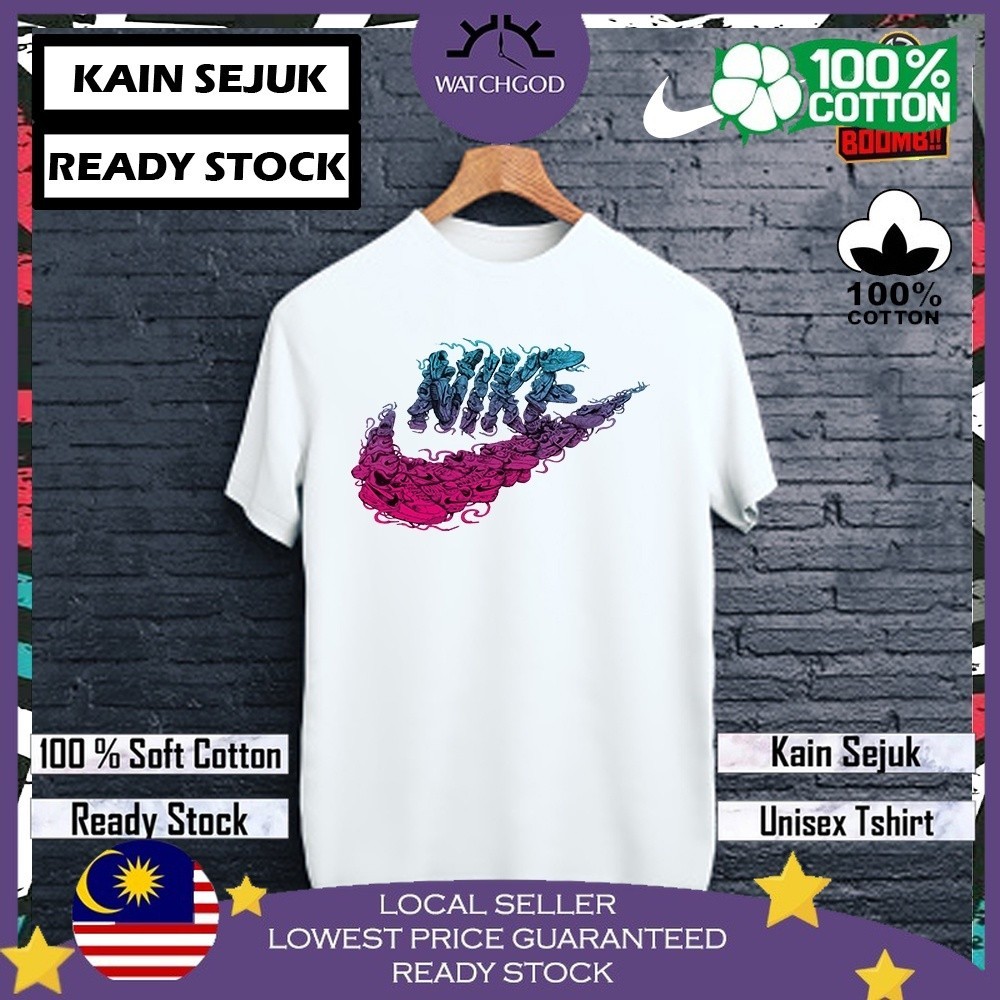 ?90% MEGA SALES? NIKE Sportswear 14 BIG LOGO T Shirt Top Streetwear Men Women Unisex Baju Lelaki Wanita Perempuan
