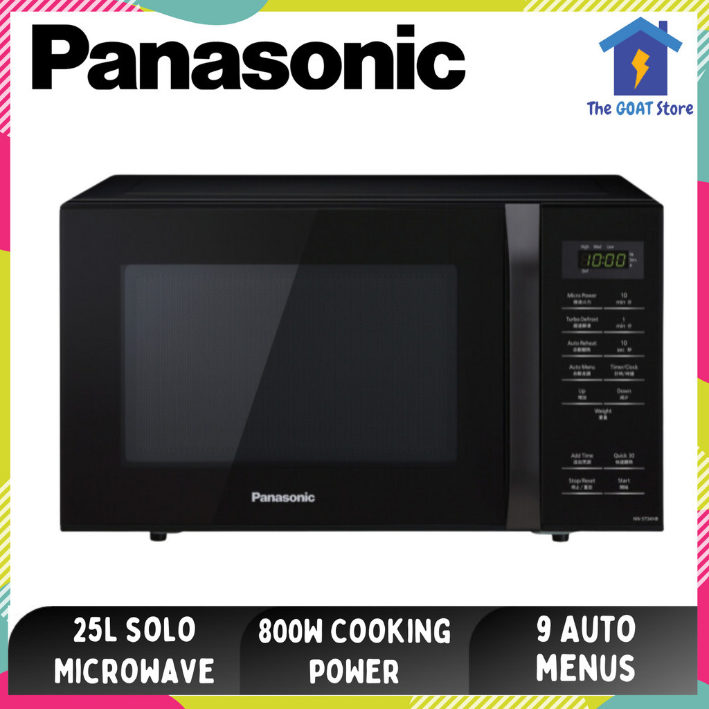 PANASONIC Digital Microwave Oven 25L NN-ST34 9 Auto Menu NN-ST34HBMPQ Elektrik Ketuhar 微波炉