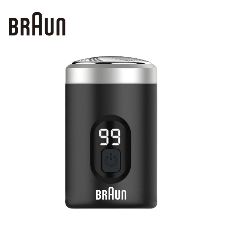 Braun Mini Electric Shaver Rechargeable Men's Shaver Travel Pocket Men's Shaver