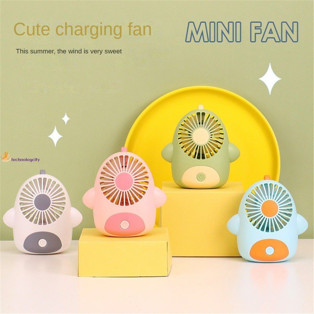 Cute Dinosaur Shaped Mini Fan Portable Pocket Fan with Lights Outdoors Travel USB Rechargeable Handheld Fans Two Gear Wind Speed Regulation tech