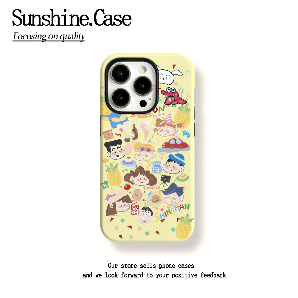 Xiaoxin Family Portrait Apple 16promax Phone Case iPhone15Plus Film 14/13 Shock-resistant 12 Soft Case X