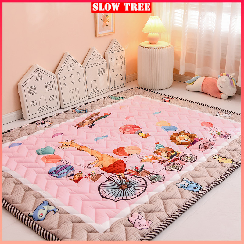 【Baby & Toys】Baby Blanket Carpet Floor Mat Rug Puzzle Mat Children Playmats Soft Eco-friendly 140x195x2CM 100% Cotton