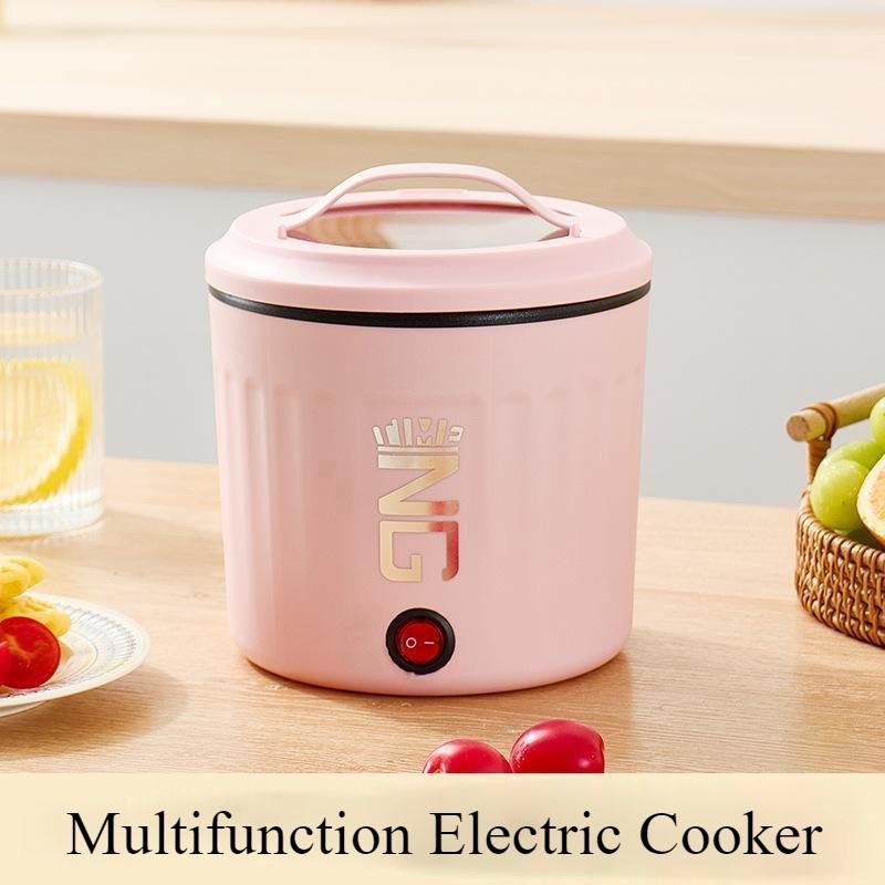 B2U Mini Electric Cooker Multi-function Hot Pot Household Instant Noodles Bowl Non-stick Small Skillet Steamboat