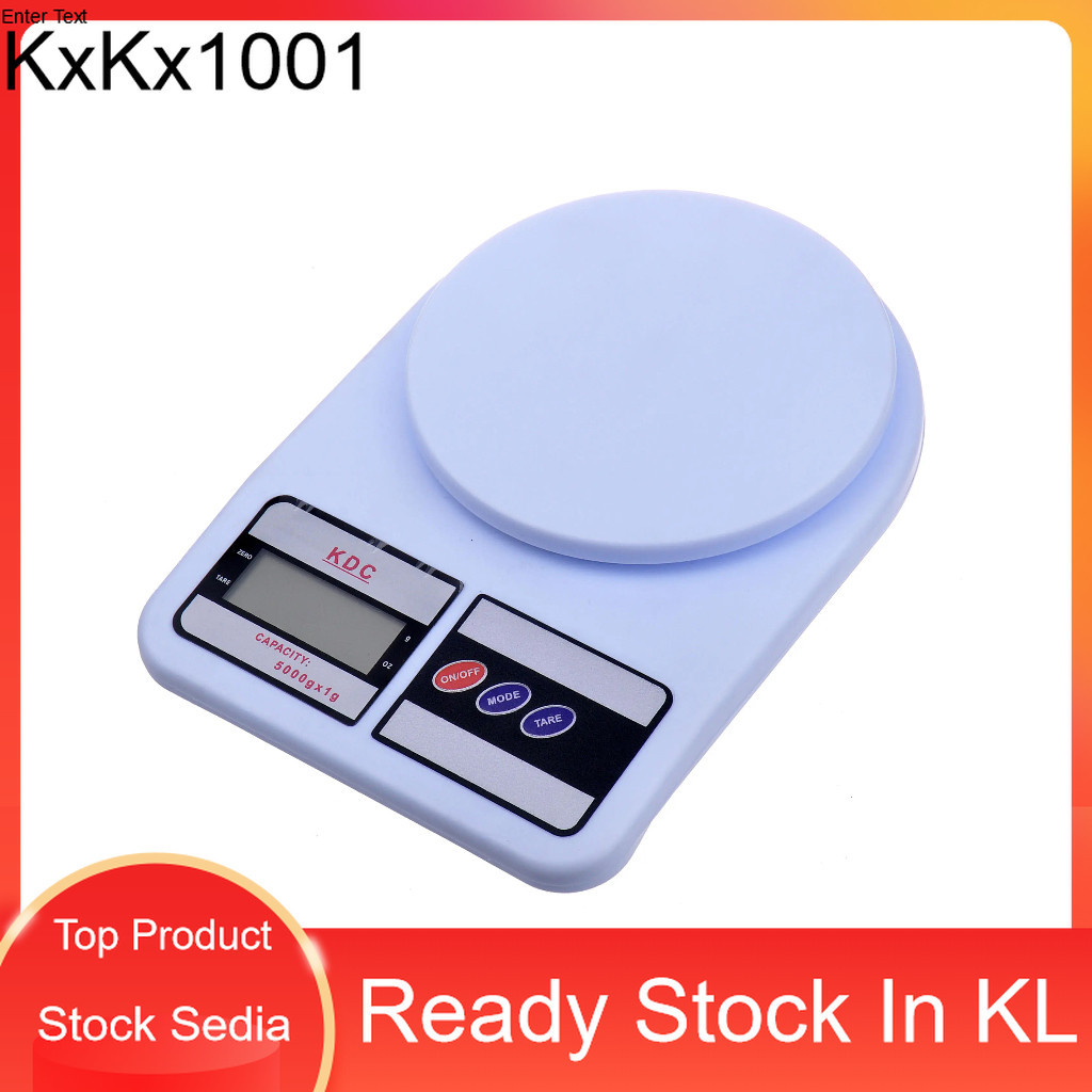 Kitchen Scale Penimbang Digital LCD Scale High Precision Weighing Scale Electronic Scale Food 10KG x 1G