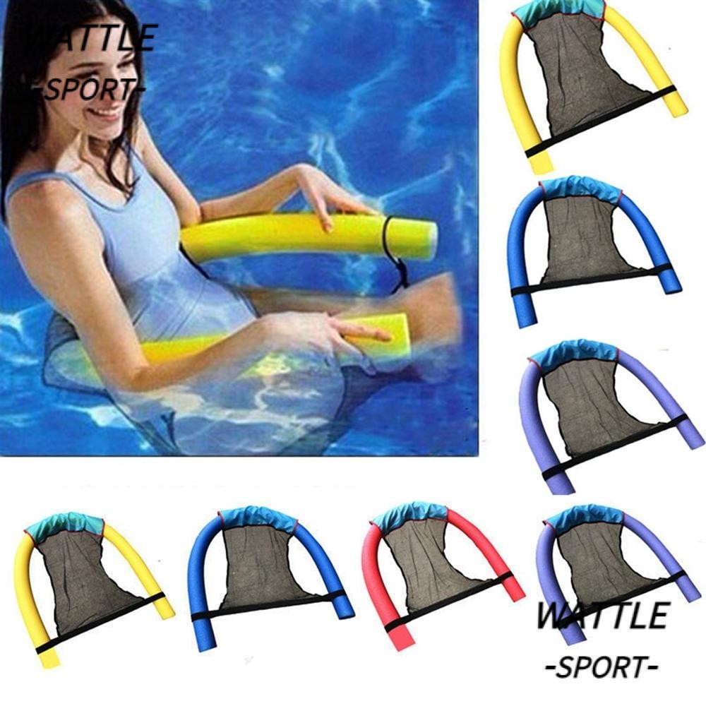 WATTLE High Quality Water Hammock Black Floating Toys Floating Pool Swimming Chair Net Cover Swim Ring Bed 85*45cm Inflatable Pools