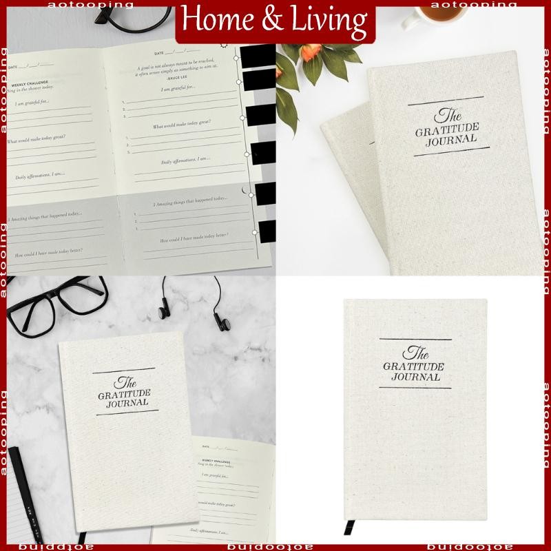 AOTO Daily Gratitude Journal with Prompts for Happiness Mindfulness and Reflection