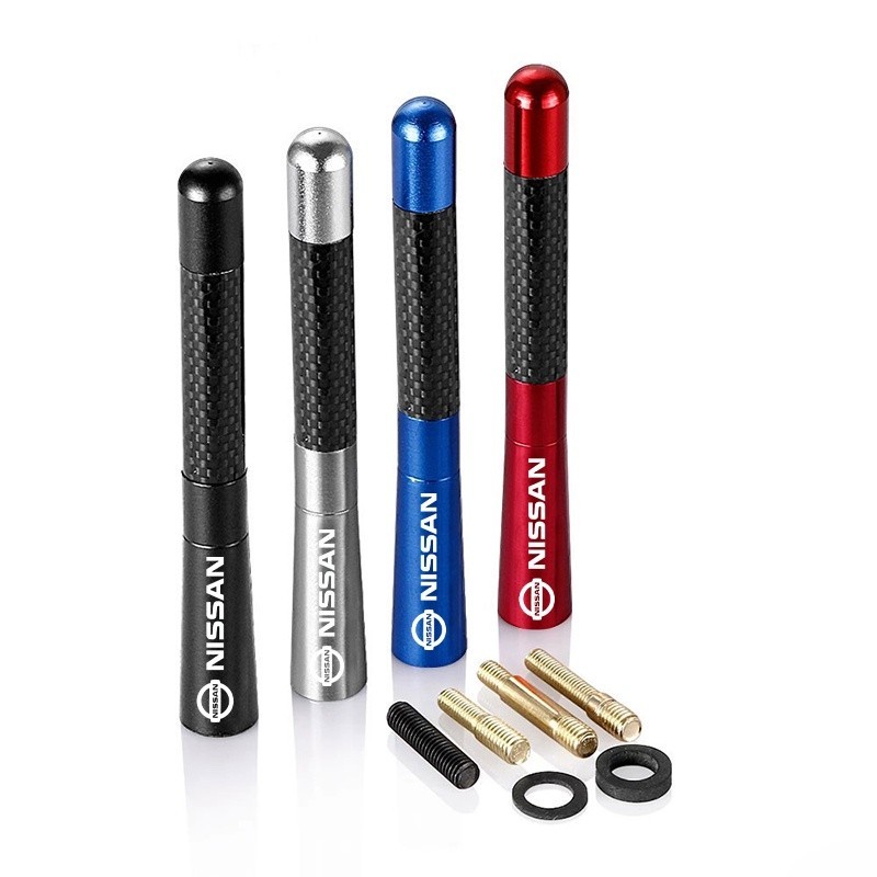 【New】12cm Short Car Antenna Mast Metal Car Roof Radio Aerial Replacement Supplies for Nissan Juke Tiida Teana GTR 350Z 3