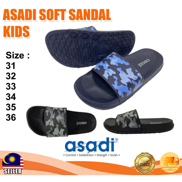 ASADI Kids Soft Midsole Slip On Slipper 9856