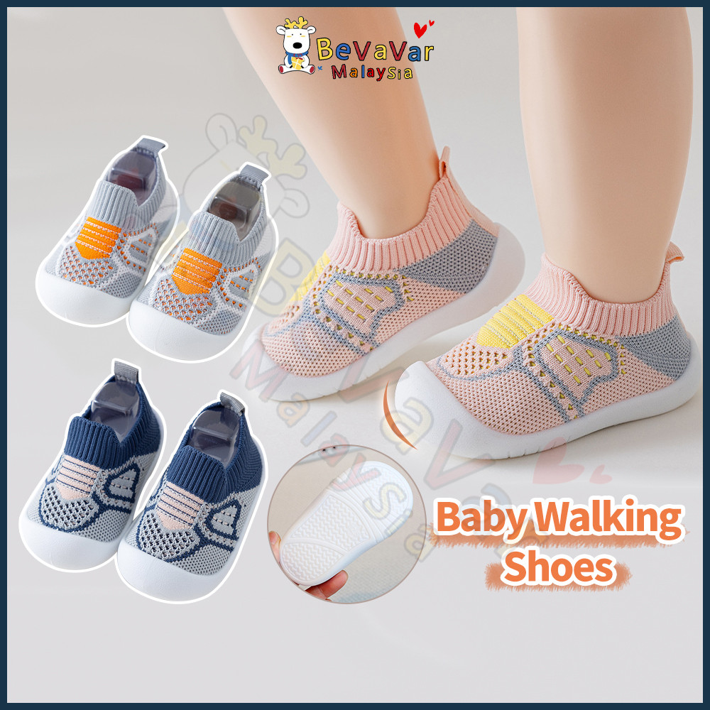 Bevavar Baby Shoes Anti-slip Breathable Casual Mesh Sneakers Kids With Rubber Sole Soft Bottom Children Mesh Shoe