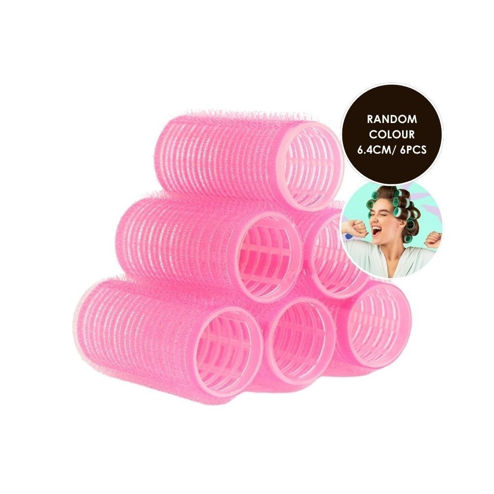 PROFESSIONAL Magic Nylon Hair Curler/Roller Pack (6.4CM/6PCS) (HB)