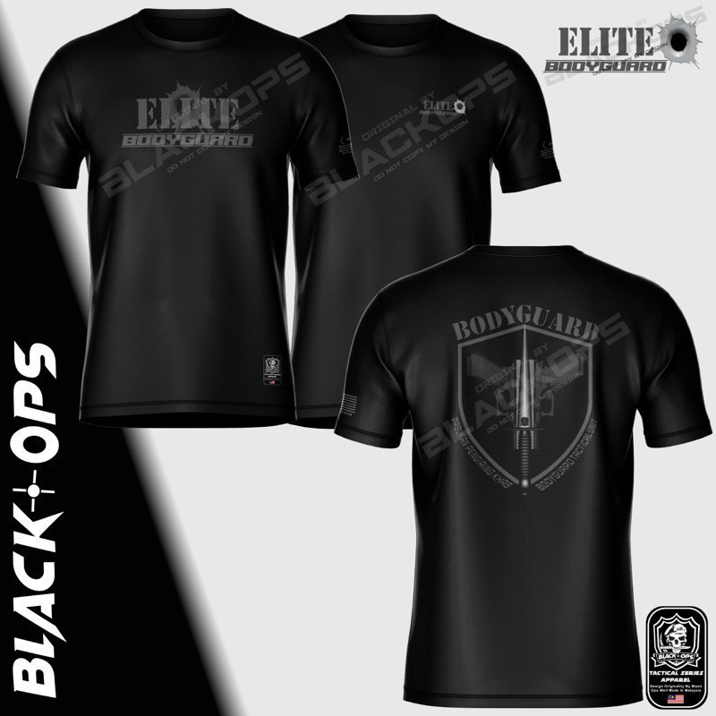 2024 fashion Elite Bodyguard TacticaI Tshirt / Baju Microfiber Jersi / Jersey Sublimation / Tshirt Jersey